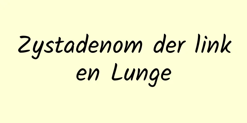 Zystadenom der linken Lunge