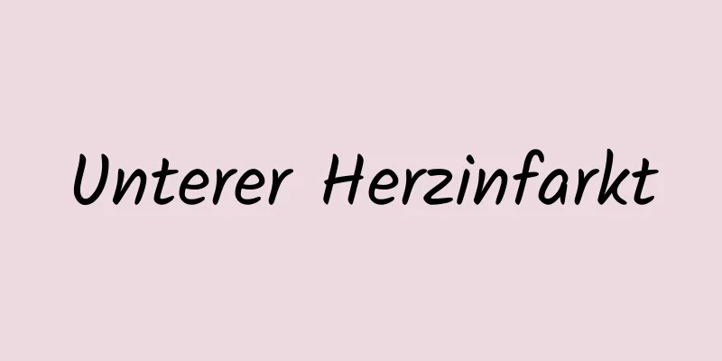 Unterer Herzinfarkt