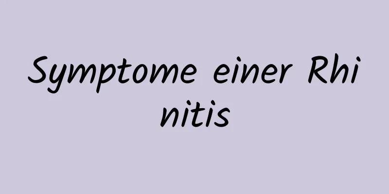 Symptome einer Rhinitis