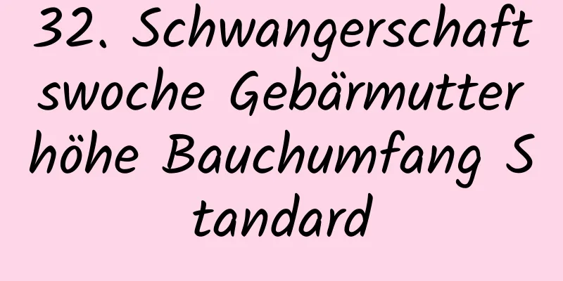 32. Schwangerschaftswoche Gebärmutterhöhe Bauchumfang Standard