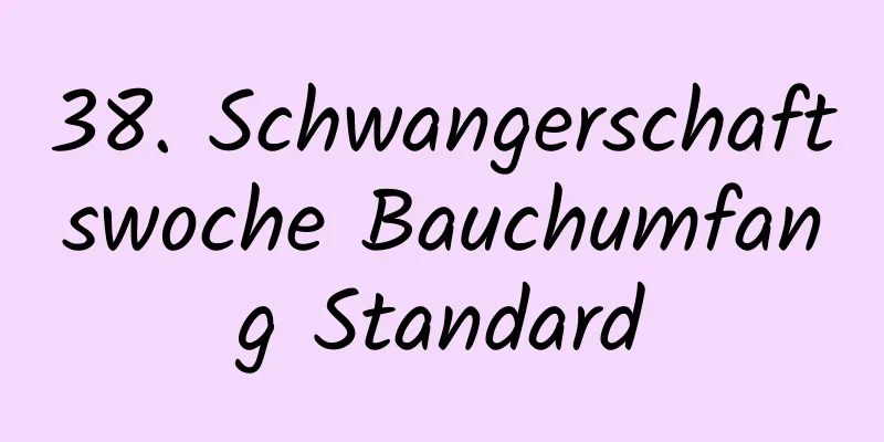 38. Schwangerschaftswoche Bauchumfang Standard