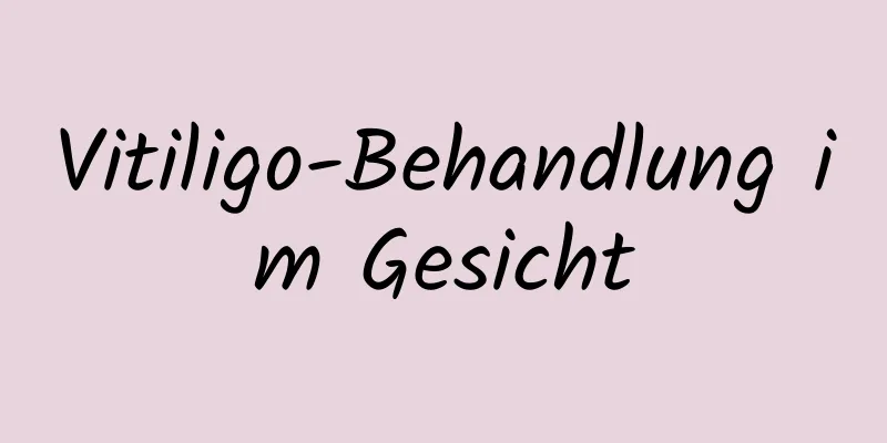 Vitiligo-Behandlung im Gesicht