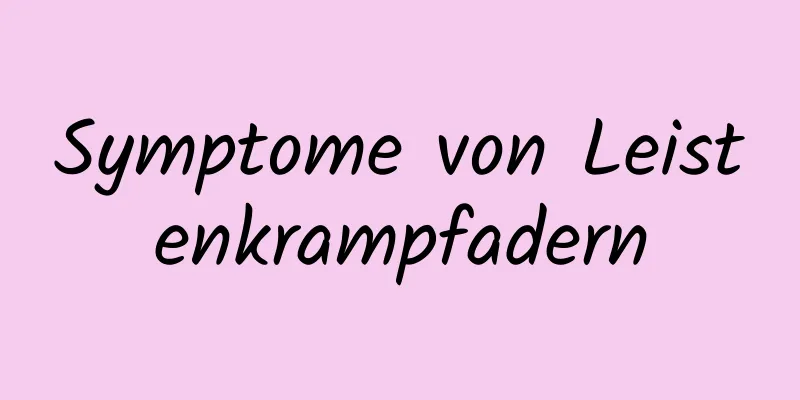 Symptome von Leistenkrampfadern