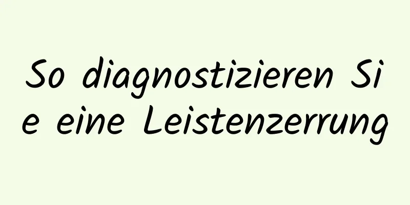 So diagnostizieren Sie eine Leistenzerrung