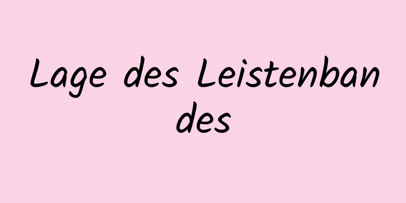 Lage des Leistenbandes