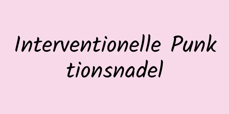 Interventionelle Punktionsnadel