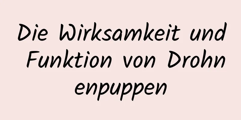 Die Wirksamkeit und Funktion von Drohnenpuppen