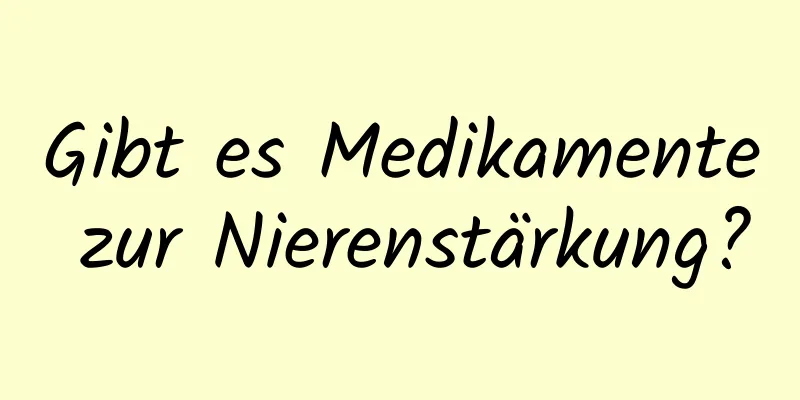 Gibt es Medikamente zur Nierenstärkung?