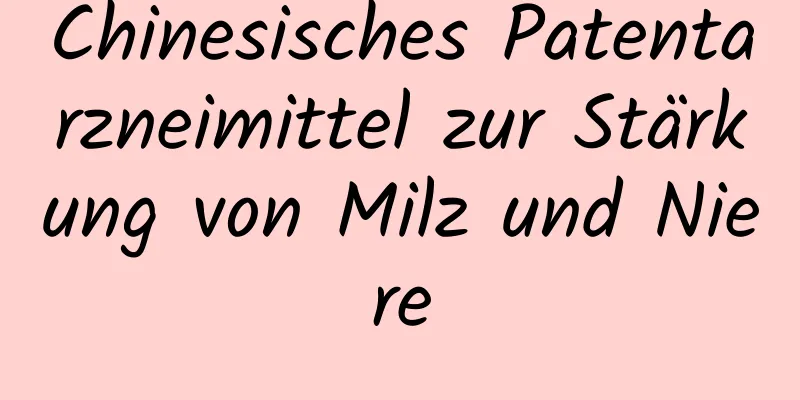 Chinesisches Patentarzneimittel zur Stärkung von Milz und Niere