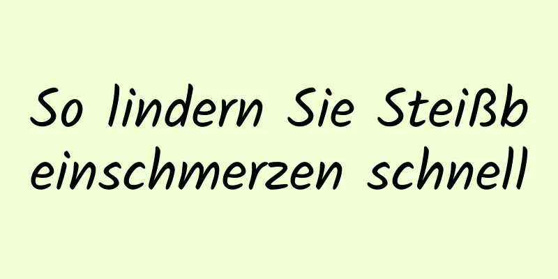 So lindern Sie Steißbeinschmerzen schnell