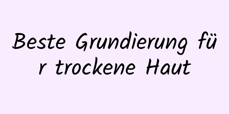 Beste Grundierung für trockene Haut