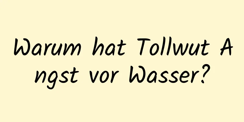 Warum hat Tollwut Angst vor Wasser?