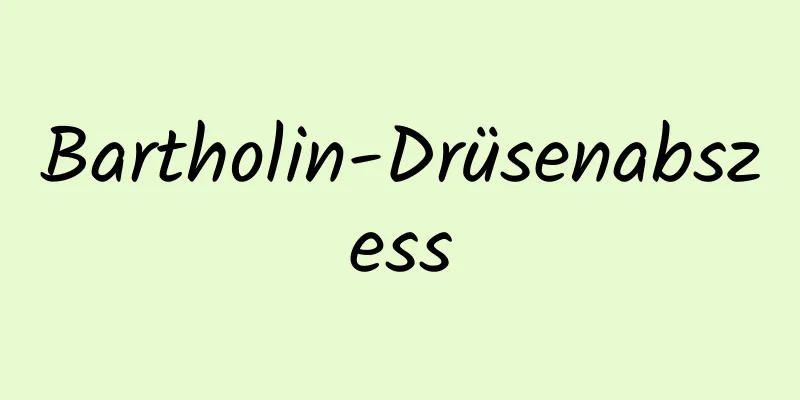 Bartholin-Drüsenabszess