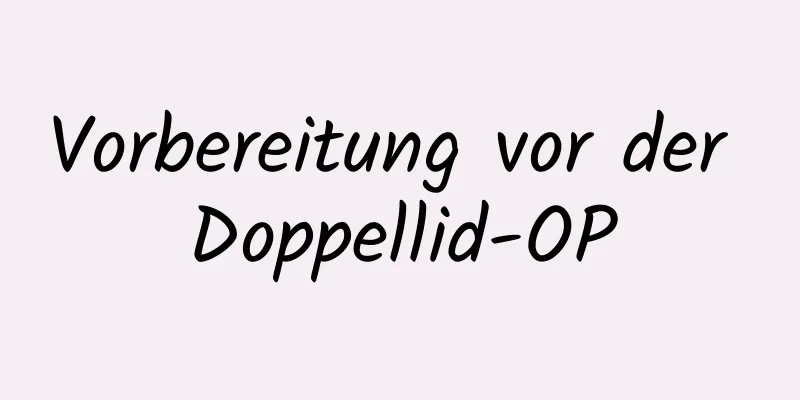 Vorbereitung vor der Doppellid-OP