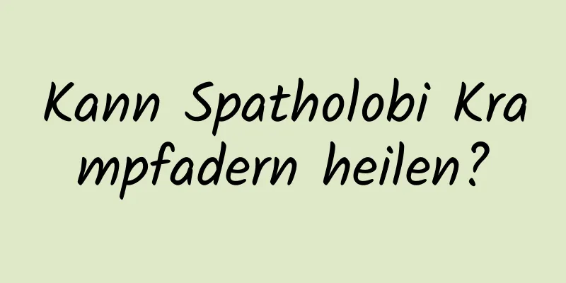 Kann Spatholobi Krampfadern heilen?