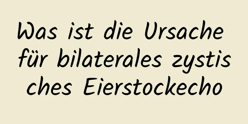 Was ist die Ursache für bilaterales zystisches Eierstockecho