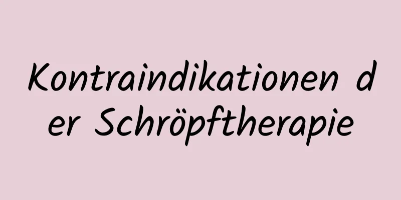 Kontraindikationen der Schröpftherapie