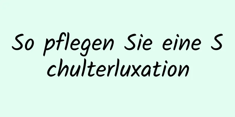 So pflegen Sie eine Schulterluxation