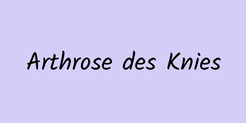 Arthrose des Knies