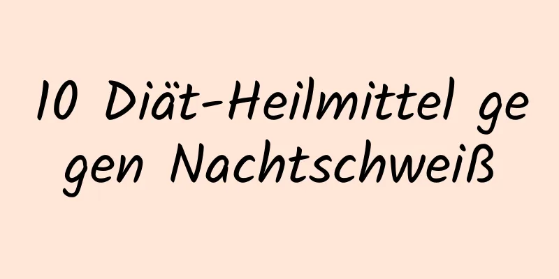 10 Diät-Heilmittel gegen Nachtschweiß