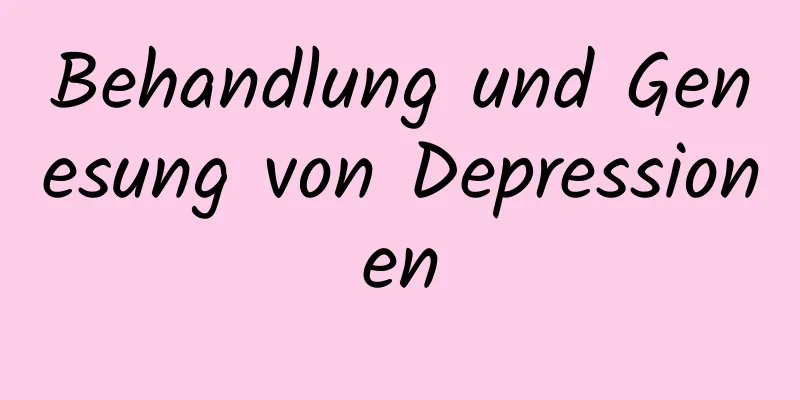 Behandlung und Genesung von Depressionen