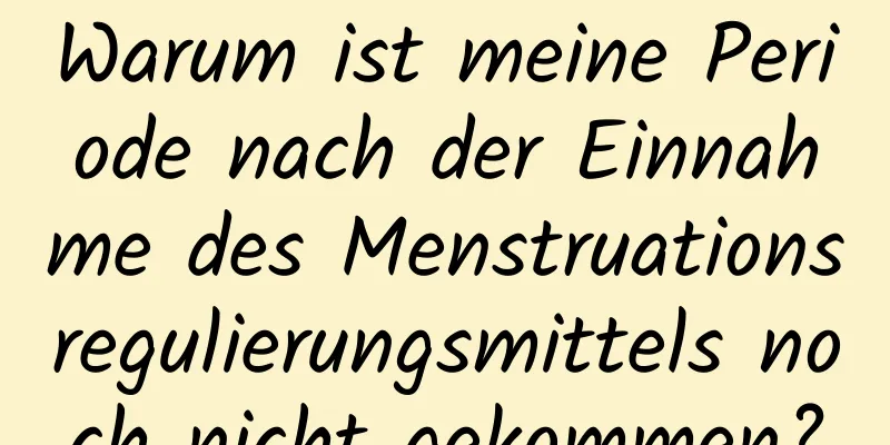 Warum ist meine Periode nach der Einnahme des Menstruationsregulierungsmittels noch nicht gekommen?