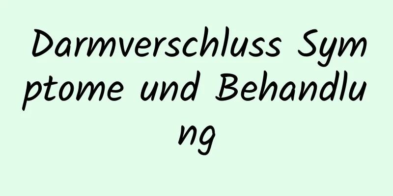 Darmverschluss Symptome und Behandlung