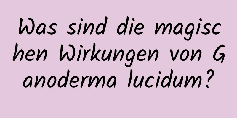 Was sind die magischen Wirkungen von Ganoderma lucidum?