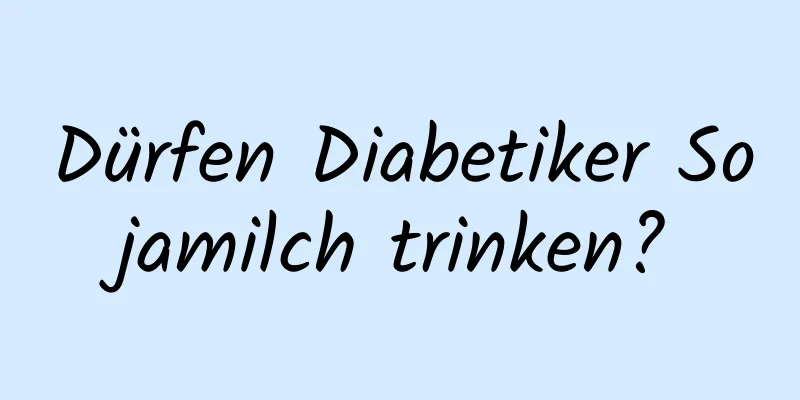 Dürfen Diabetiker Sojamilch trinken?