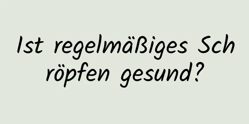 Ist regelmäßiges Schröpfen gesund?