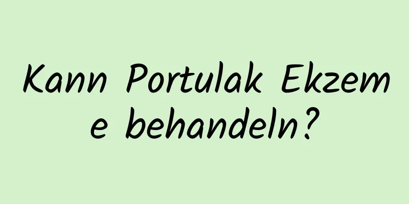 Kann Portulak Ekzeme behandeln?