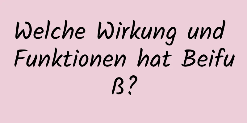 Welche Wirkung und Funktionen hat Beifuß?