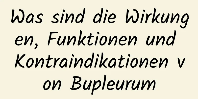 Was sind die Wirkungen, Funktionen und Kontraindikationen von Bupleurum