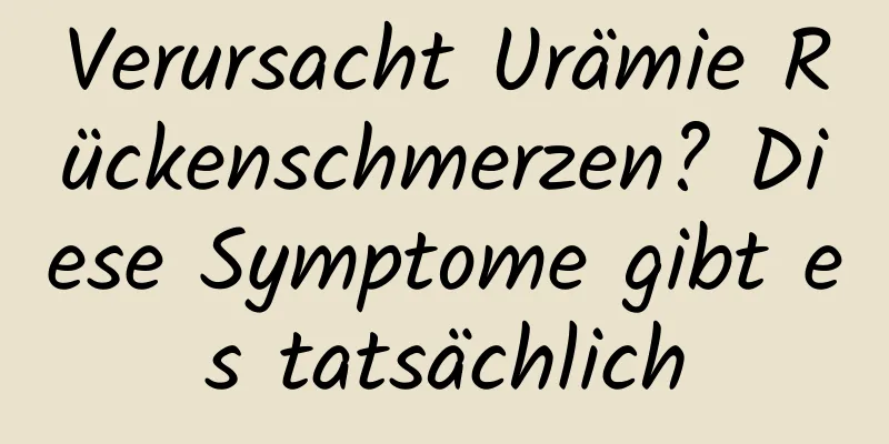 Verursacht Urämie Rückenschmerzen? Diese Symptome gibt es tatsächlich