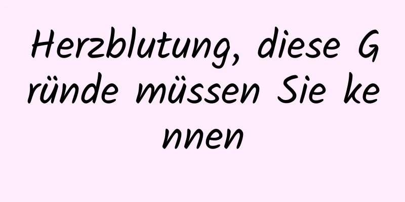 Herzblutung, diese Gründe müssen Sie kennen