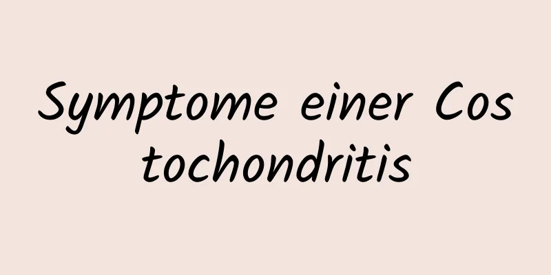 Symptome einer Costochondritis