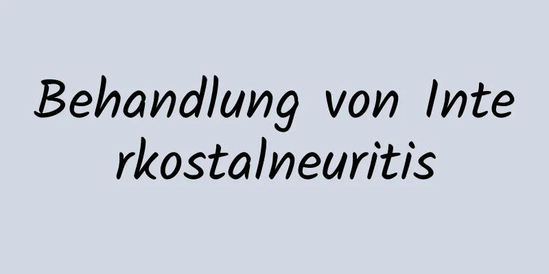 Behandlung von Interkostalneuritis