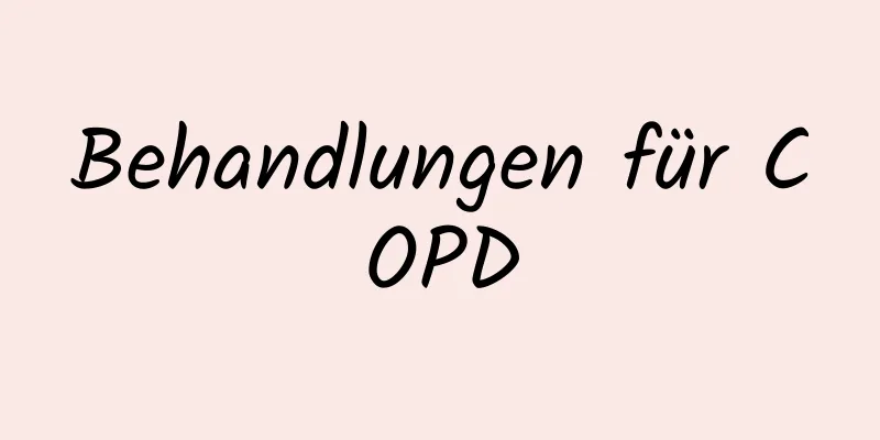 Behandlungen für COPD