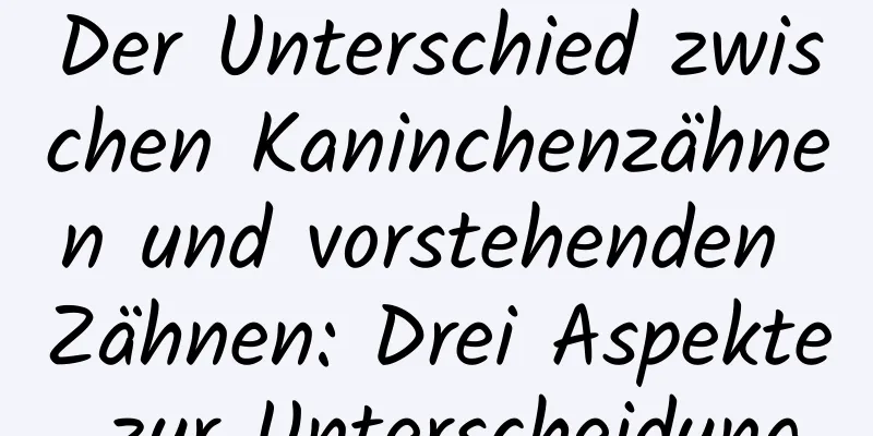 Der Unterschied zwischen Kaninchenzähnen und vorstehenden Zähnen: Drei Aspekte zur Unterscheidung