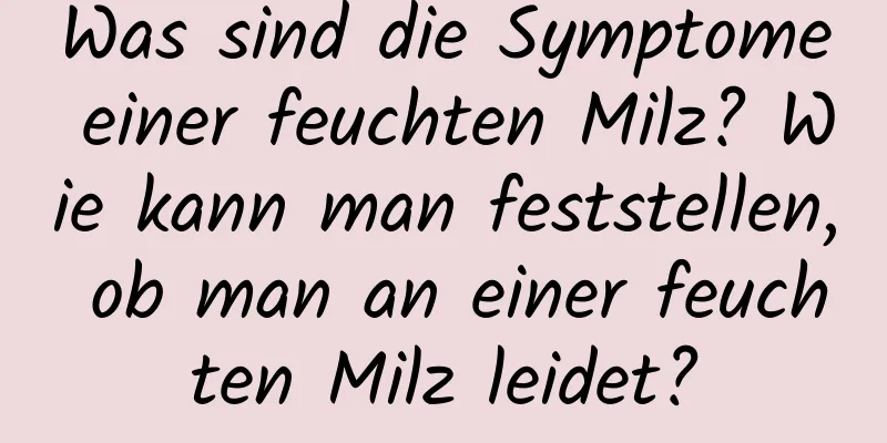 Was sind die Symptome einer feuchten Milz? Wie kann man feststellen, ob man an einer feuchten Milz leidet?