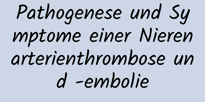 Pathogenese und Symptome einer Nierenarterienthrombose und -embolie