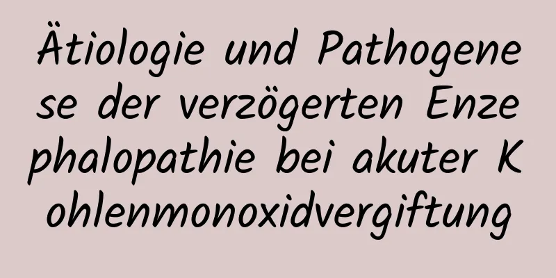 Ätiologie und Pathogenese der verzögerten Enzephalopathie bei akuter Kohlenmonoxidvergiftung