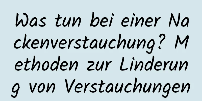 Was tun bei einer Nackenverstauchung? Methoden zur Linderung von Verstauchungen