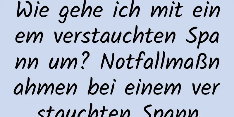 Wie gehe ich mit einem verstauchten Spann um? Notfallmaßnahmen bei einem verstauchten Spann