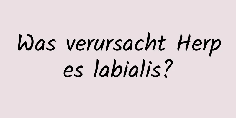 Was verursacht Herpes labialis?