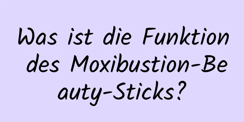 Was ist die Funktion des Moxibustion-Beauty-Sticks?