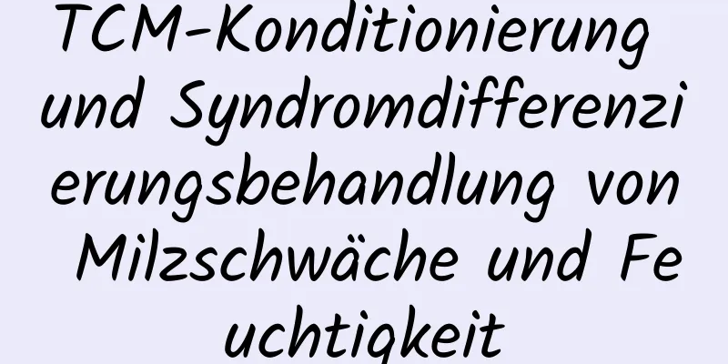 TCM-Konditionierung und Syndromdifferenzierungsbehandlung von Milzschwäche und Feuchtigkeit