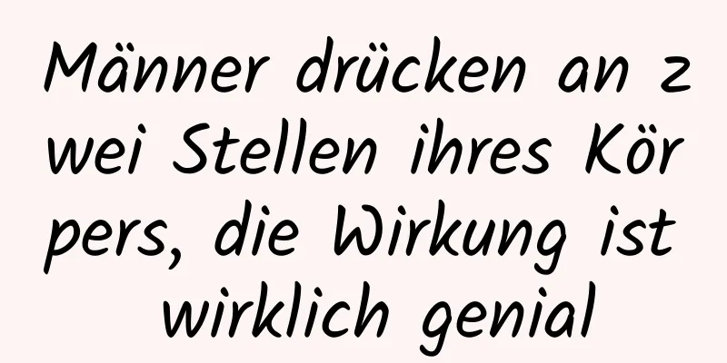 Männer drücken an zwei Stellen ihres Körpers, die Wirkung ist wirklich genial