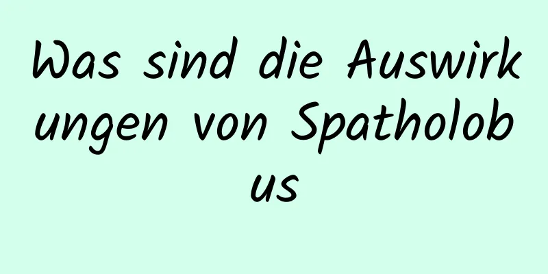 Was sind die Auswirkungen von Spatholobus