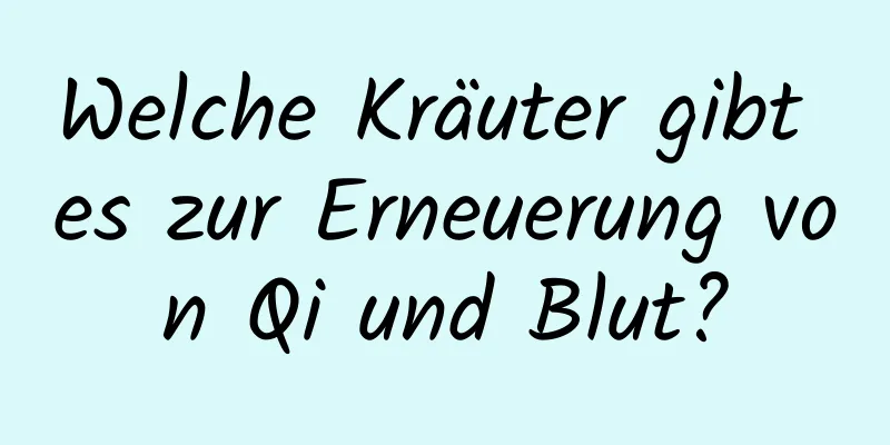 Welche Kräuter gibt es zur Erneuerung von Qi und Blut?